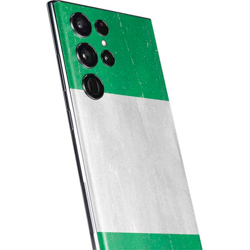 Nigeria Flag Distressed Galaxy S22 Ultra Skin